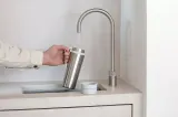 Термобутылка Brabantia Make & Take 0,5 л из нержавеющей стали, вакуумная изоляция, светло-серая Light Grey — фото 2