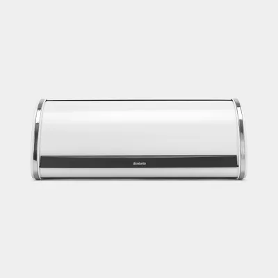 Хлебница выпуклая большая Brabantia, лакированная нержавеющая сталь, 44.5 см, белая