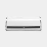 Хлебница выпуклая большая Brabantia, лакированная нержавеющая сталь, 44.5 см, белая — фото 1