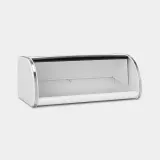 Хлебница выпуклая большая Brabantia, лакированная нержавеющая сталь, 44.5 см, белая — фото 3