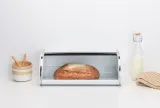 Хлебница выпуклая большая Brabantia, лакированная нержавеющая сталь, 44.5 см, белая — фото 6