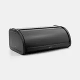Хлебница выпуклая большая Brabantia, лакированная нержавеющая сталь, 44.5 см, чёрная матовая — фото 2