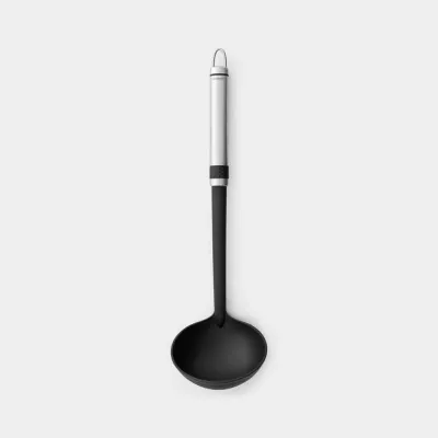 Половник для супа Brabantia Non-stick Profile, пластик, чёрный, высота 33,5 см
