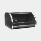 Хлебница выпуклая средняя Brabantia, лакированная нержавеющая сталь, 31.5 см, чёрная матовая — фото 3