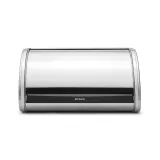 Хлебница выпуклая средняя Brabantia, матовая нержавеющая сталь, 31.5 см, серебристая — фото 1