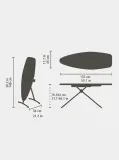 Гладильная доска Brabantia D Denim Black 135 × 45 см для парового утюга и парогенератора — фото 4
