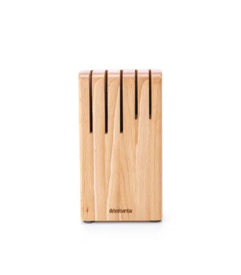 Блок для ножей Brabantia Profile 2.0, буковое дерево, коричневый, компактный