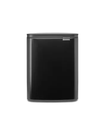 Мусорное ведро Brabantia Bo 12 л, сталь, Matt Black
