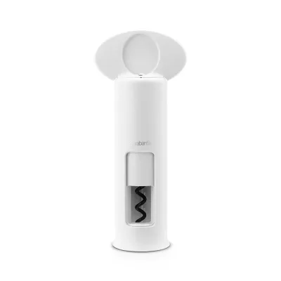 Штопор Brabantia Classic белый, с ножом для фольги и центрирующим кольцом, высота 17,5 см