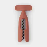 Штопор Brabantia Tasty+ Terracotta Pink розовый, с центрирующим кольцом и широким корпусом, 16 см — фото 1