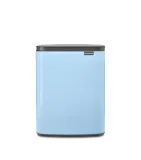 Мусорное ведро Brabantia Bo 12 л, сталь, Dreamy Blue — фото 1