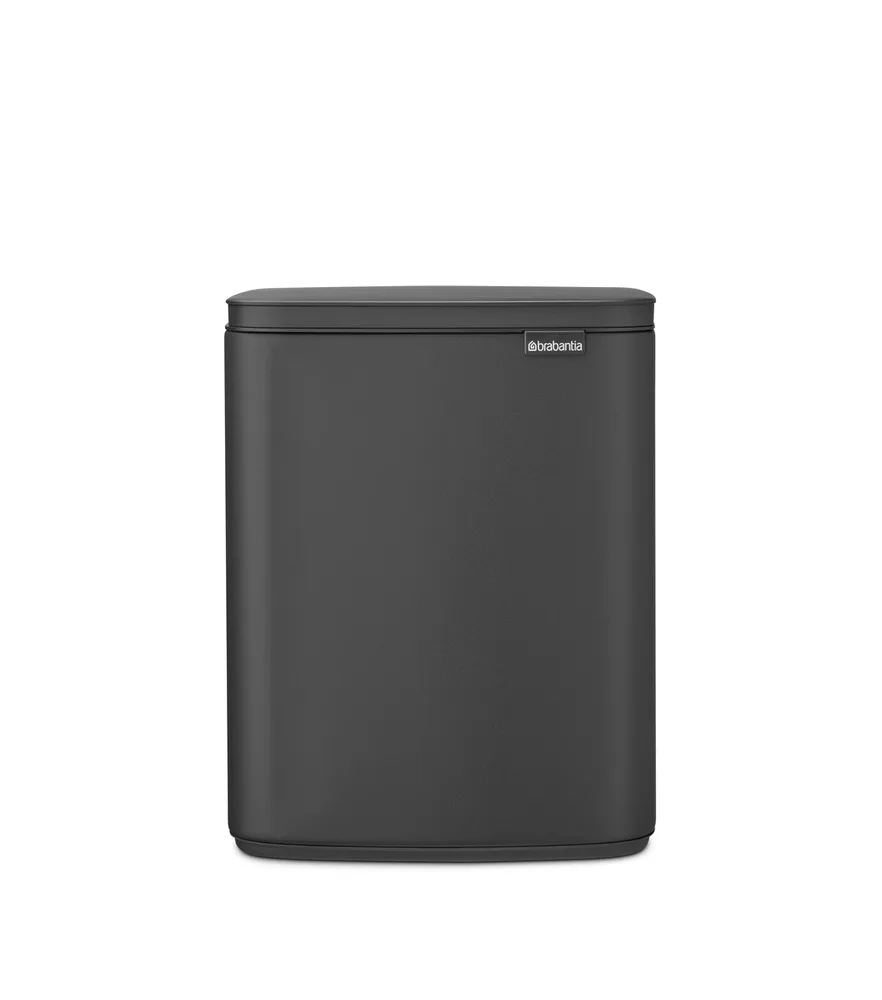 Мусорное ведро Brabantia Bo 12 л, сталь, Mineral Infinite Grey