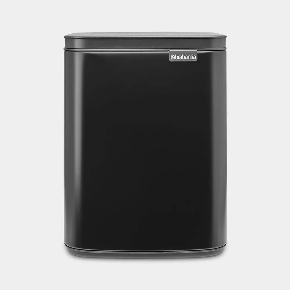 Мусорное ведро Brabantia Bo 7 л, пластик, чёрный мат