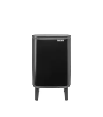 Мусорное ведро Brabantia Bo Bin Hi 7 л, сталь и пластик, Matt Black