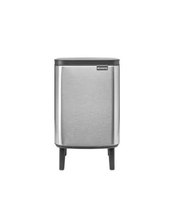 Мусорное ведро Brabantia Bo Bin Hi 7 л, сталь и пластик, Matt Steel Fingerprint Proof