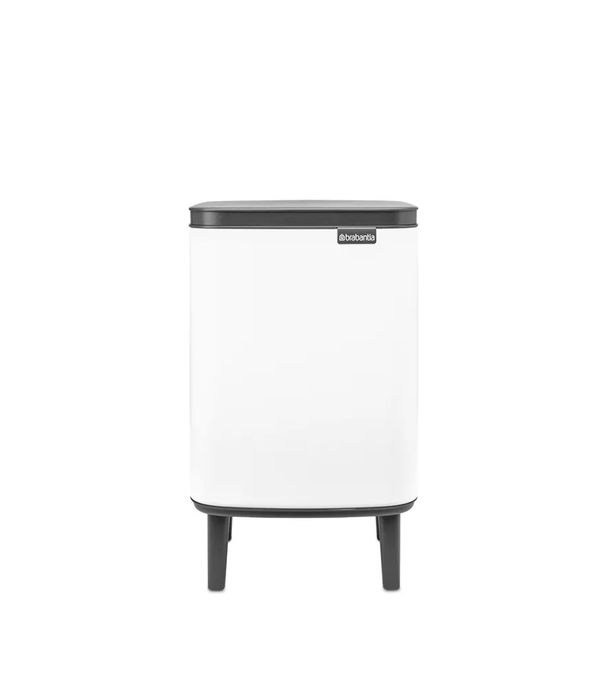 Мусорное ведро Brabantia Bo Bin Hi 7 л, сталь и пластик, белое