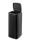 Мусорное ведро Brabantia Bo Touch Bin 30 л, сталь, Soft Touch, чёрное — фото 4
