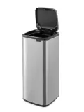 Мусорное ведро Brabantia Bo Touch Bin 30 л, матовая сталь Fingerprint Proof, серебристое — фото 5