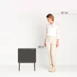 Двухкамерное мусорное ведро Brabantia Bo 11 + 23 л Soft Grey серый — фото 2