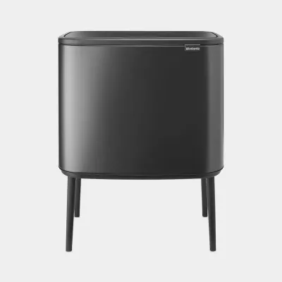 Однокамерное мусорное ведро Brabantia Bo 36 л Confident Grey серый
