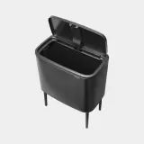 Однокамерное мусорное ведро Brabantia Bo 36 л Confident Grey серый — фото 4