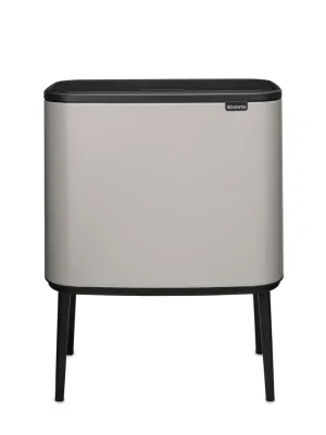 Трёхкамерное мусорное ведро Brabantia Bo 3 x 11 л Soft Grey серый