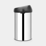 Мусорное ведро Brabantia Touch Bin 60 л блестящая сталь — фото 2