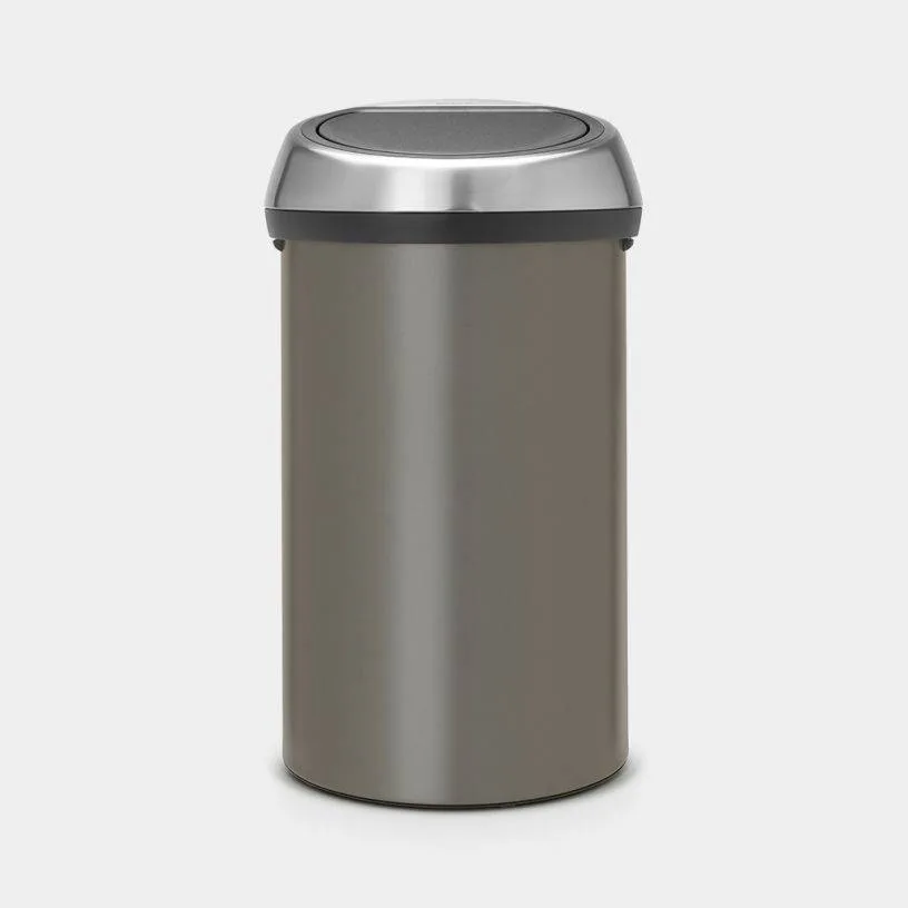 Мусорное ведро Brabantia Touch Bin 60 л платиновое