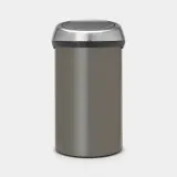 Мусорное ведро Brabantia Touch Bin 60 л платиновое — фото 1