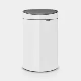 Мусорное ведро Brabantia Touch Bin New 40 л белое — фото 1