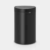 Мусорное ведро Brabantia Touch Bin New 40 л чёрное матовое — фото 1