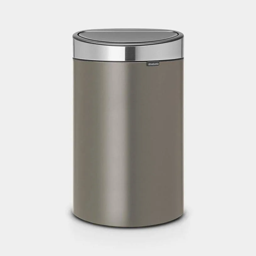 Мусорное ведро Brabantia Touch Bin New 40 л платиновое