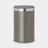 Мусорное ведро Brabantia Touch Bin New 40 л платиновое — фото 1