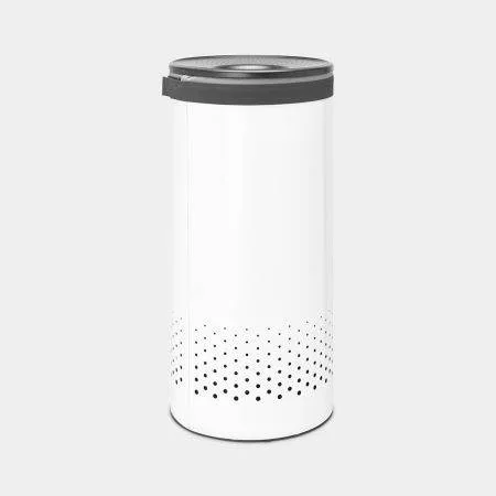 Корзина для белья Brabantia 35 л, белая, с хлопковым мешком