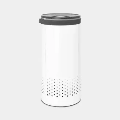 Корзина для белья Brabantia 35 л, белая, с хлопковым мешком