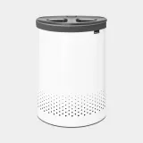 Корзина для сортировки белья Brabantia Selector 55 л, две камеры, белая — фото 1