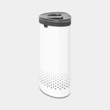 Корзина для сортировки белья Brabantia Selector 55 л, две камеры, белая — фото 4