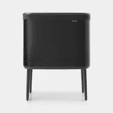 Корзина для белья Brabantia Bo 60 л, на ножках, чёрная — фото 1