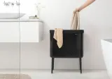 Корзина для белья Brabantia Bo 60 л, на ножках, чёрная — фото 4