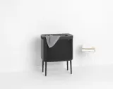 Корзина для белья Brabantia Bo 60 л, на ножках, чёрная — фото 5