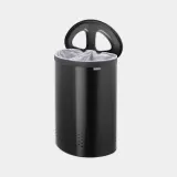Корзина для сортировки белья Brabantia Selector 55 л, две камеры, чёрная матовая — фото 4