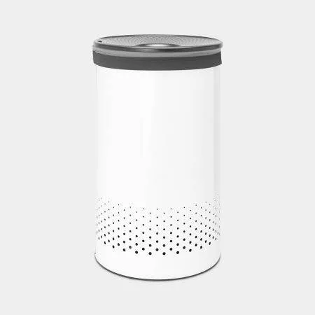 Корзина для белья Brabantia 60 л, белая, с хлопковым мешком