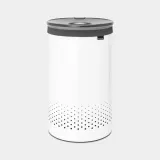 Корзина для белья Brabantia 60 л, белая, с хлопковым мешком — фото 3