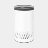 Корзина для белья Brabantia 60 л, белая, с хлопковым мешком — фото 4
