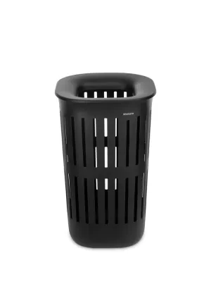 Корзина для белья Brabantia Collect-It 55 л, с крышкой, пластик, чёрная
