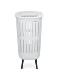 Высокая корзина для белья Brabantia Collect-It 55 л, с крышкой, белая — фото 1