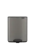 Мусорное ведро с педалью Brabantia Bo 12 л платиновое — фото 1