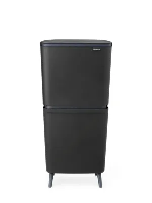 Мусорное ведро для сортировки Brabantia SortUp Hi 25+10+10 л Dark Grey