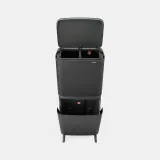 Мусорное ведро для сортировки Brabantia SortUp Hi 25+10+10 л Dark Grey — фото 4