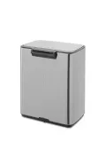 Мусорное ведро с педалью Brabantia Bo 12 л матовая сталь Fingerprint Proof — фото 5